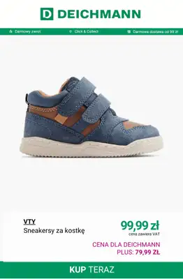 Deichmann - gazetka promocyjna -20% na nieprzecenione buty dziecięce od środy 08.10 do środy 15.10 - strona 2 Deichmann - gazetka promocyjna -20% na nieprzecenione buty dziecięce od środy 08.10 do środy 15.10 - strona 2