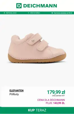 Deichmann - gazetka promocyjna -20% na nieprzecenione buty dziecięce od środy 08.10 do środy 15.10 - strona 8 Deichmann - gazetka promocyjna -20% na nieprzecenione buty dziecięce od środy 08.10 do środy 15.10 - strona 8