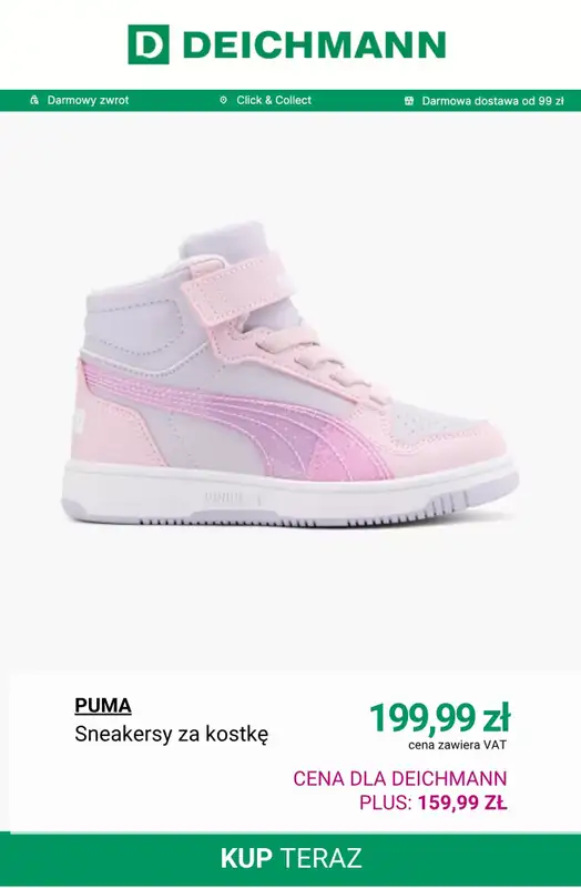Deichmann - gazetka promocyjna -20% na nieprzecenione buty dziecięce od środy 08.10 do środy 15.10 - strona 7