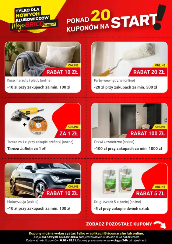 Bricomarche - gazetka promocyjna Ponad 20 kuponów na start   - strona 2