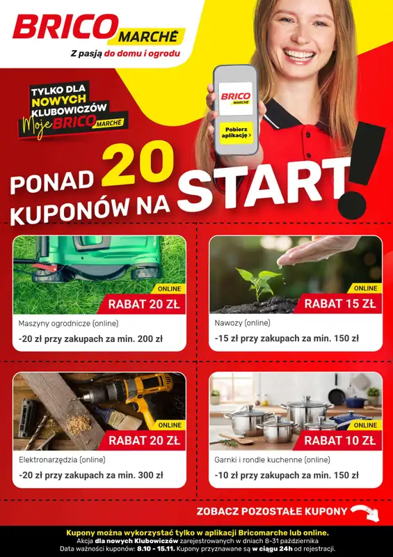 Bricomarche - gazetka promocyjna Ponad 20 kuponów na start  