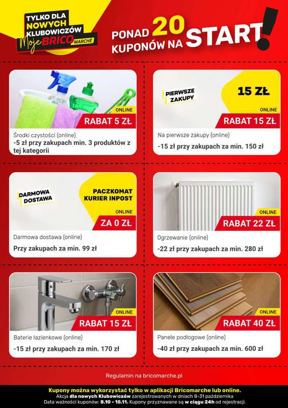 Bricomarche - gazetka promocyjna Ponad 20 kuponów na start od środy 08.10 do piątku 31.10 - strona 4