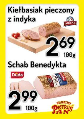 Delikatesy Piotruś Pan - gazetka promocyjna Plakaty promocyjne od środy 08.10 do środy 15.10