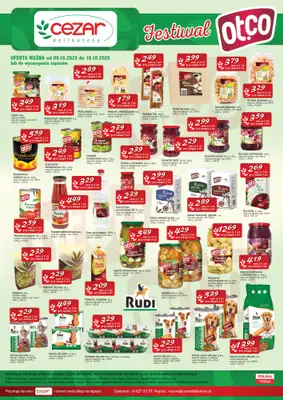 CEZAR Delikatesy - gazetka promocyjna Plakat promocyjny od czwartku 09.10 do soboty 18.10 CEZAR Delikatesy - gazetka promocyjna Plakat promocyjny od czwartku 09.10 do soboty 18.10