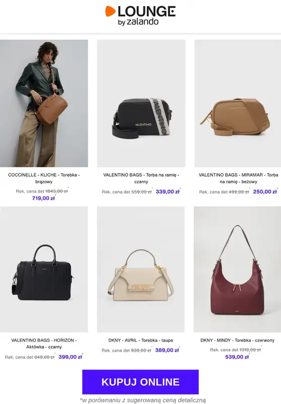 Lounge by Zalando - gazetka promocyjna Do -75% Torby premium od środy 08.10 do soboty 11.10 - strona 5