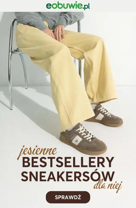 eobuwie.pl - gazetka promocyjna Bestsellery sneakersów dla niej – modne modele na jesień od środy 08.10 