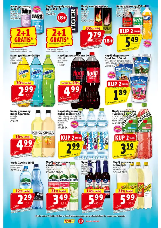 Prim Market - gazetka promocyjna Gazetka od czwartku 09.10 do środy 15.10 - strona 10