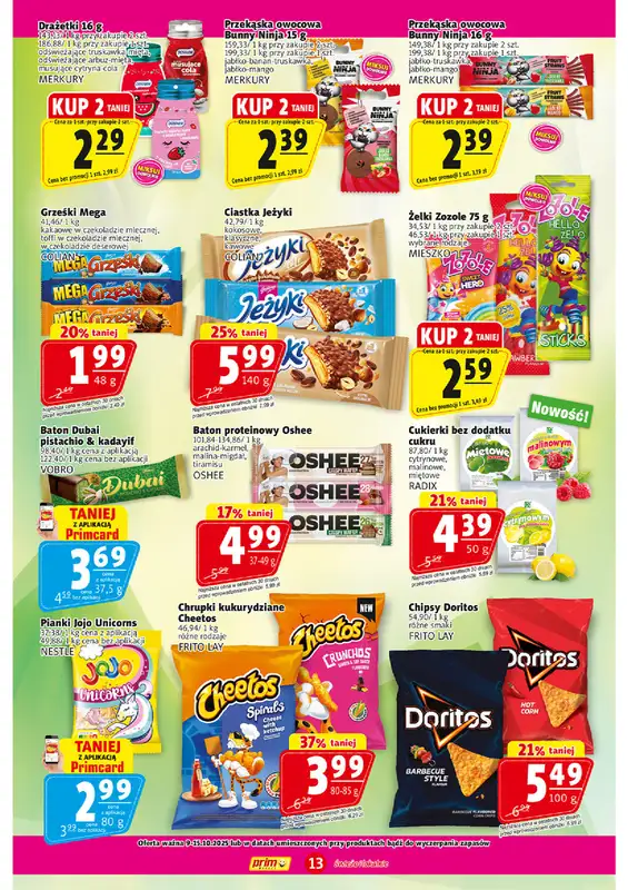 Prim Market - gazetka promocyjna Gazetka od czwartku 09.10 do środy 15.10 - strona 13