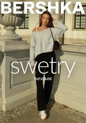 Bershka - gazetka promocyjna SWETRY damskie od środy 08.10 
