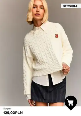 Bershka - gazetka promocyjna SWETRY damskie od środy 08.10  - strona 8 Bershka - gazetka promocyjna SWETRY damskie od środy 08.10  - strona 8