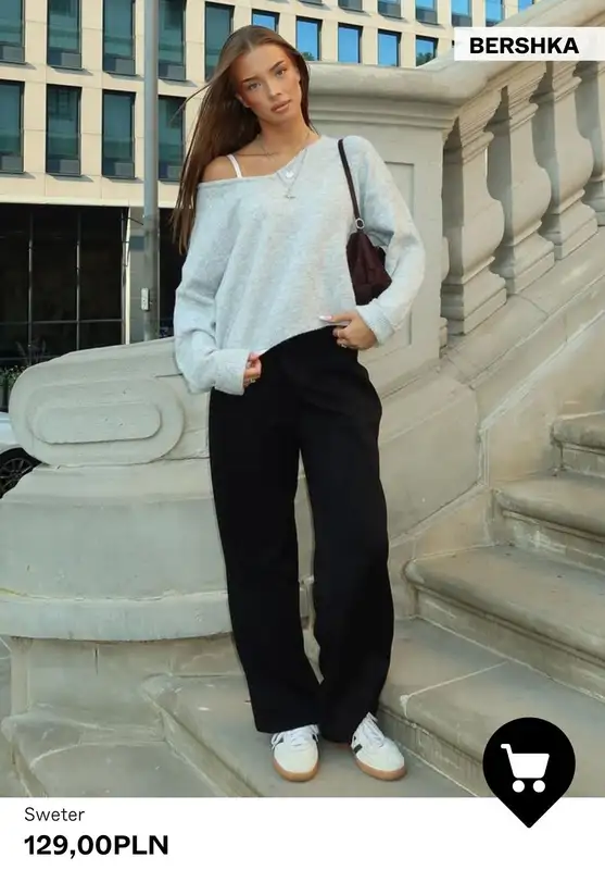 Bershka - gazetka promocyjna SWETRY damskie od środy 08.10  - strona 2