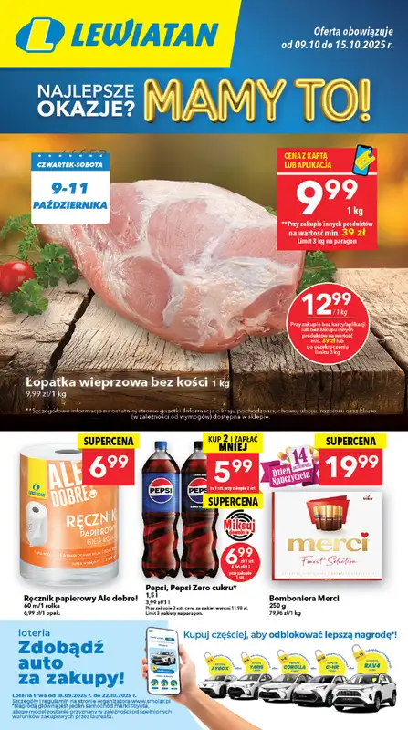 LEWIATAN - gazetka promocyjna Mamy TO w Lewiatanie – woj. lubelskie od czwartku 09.10 do środy 15.10