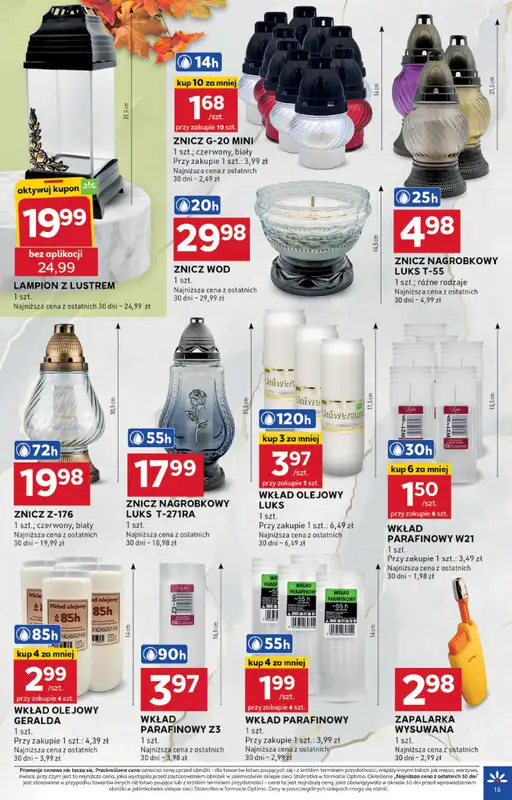 Stokrotka - gazetka promocyjna Gazetka Optima od czwartku 09.10 do środy 15.10 - strona 15