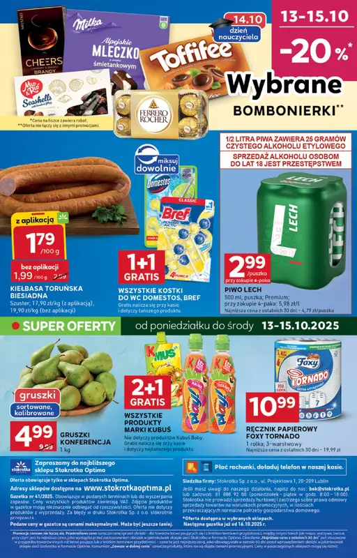 Stokrotka - gazetka promocyjna Gazetka Optima od czwartku 09.10 do środy 15.10 - strona 16
