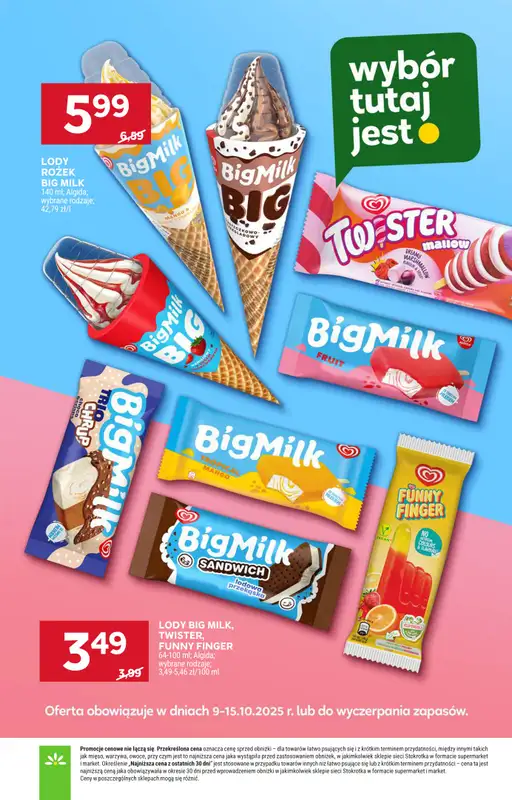 Stokrotka - gazetka promocyjna Gazetka Market od czwartku 09.10 do środy 15.10 - strona 19