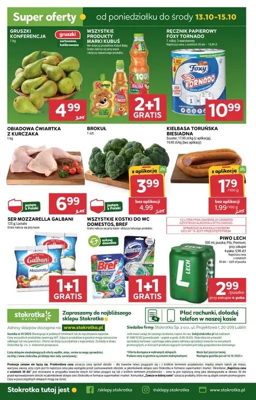 Stokrotka - gazetka promocyjna Gazetka Market od czwartku 09.10 do środy 15.10 - strona 32