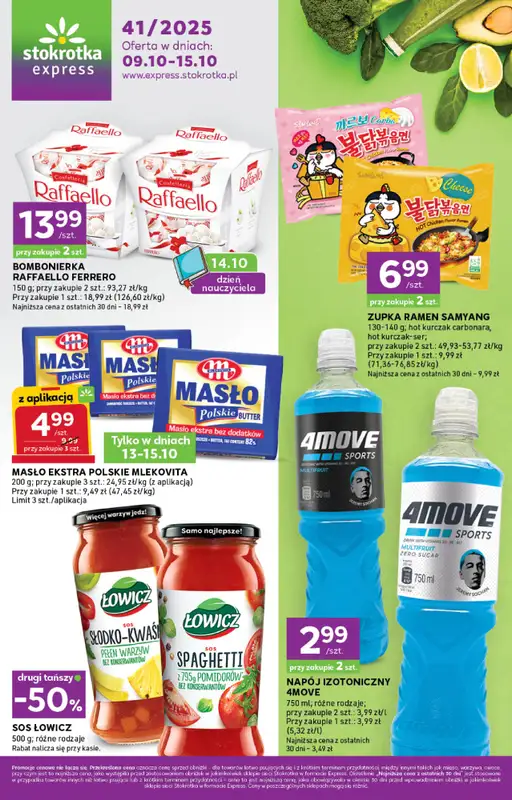 Stokrotka - gazetka promocyjna Gazetka Express od czwartku 09.10 do środy 15.10