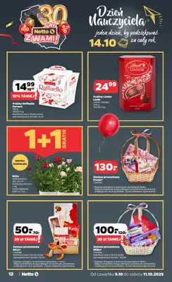 Netto - gazetka promocyjna Gazetka Spożywcza od czwartku 09.10 do soboty 11.10 - strona 12 Netto - gazetka promocyjna Gazetka Spożywcza od czwartku 09.10 do soboty 11.10 - strona 12