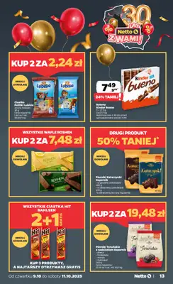 Netto - gazetka promocyjna Gazetka Spożywcza od czwartku 09.10 do soboty 11.10 - strona 13 Netto - gazetka promocyjna Gazetka Spożywcza od czwartku 09.10 do soboty 11.10 - strona 13