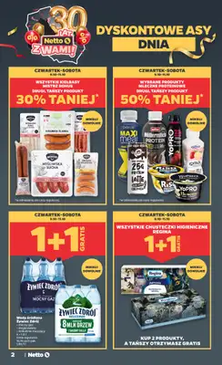 Netto - gazetka promocyjna Gazetka Spożywcza od czwartku 09.10 do soboty 11.10 - strona 2 Netto - gazetka promocyjna Gazetka Spożywcza od czwartku 09.10 do soboty 11.10 - strona 2
