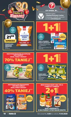 Netto - gazetka promocyjna Gazetka Spożywcza od czwartku 09.10 do soboty 11.10 - strona 10 Netto - gazetka promocyjna Gazetka Spożywcza od czwartku 09.10 do soboty 11.10 - strona 10