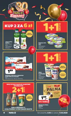 Netto - gazetka promocyjna Gazetka Spożywcza od czwartku 09.10 do soboty 11.10 - strona 8 Netto - gazetka promocyjna Gazetka Spożywcza od czwartku 09.10 do soboty 11.10 - strona 8