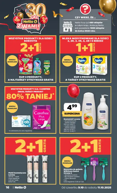 Netto - gazetka promocyjna Gazetka Spożywcza od czwartku 09.10 do soboty 11.10 - strona 16