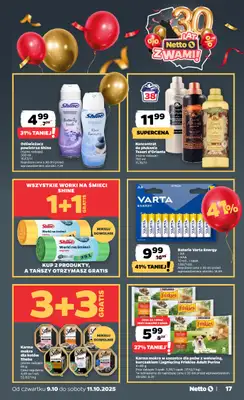 Netto - gazetka promocyjna Gazetka Spożywcza od czwartku 09.10 do soboty 11.10 - strona 17 Netto - gazetka promocyjna Gazetka Spożywcza od czwartku 09.10 do soboty 11.10 - strona 17