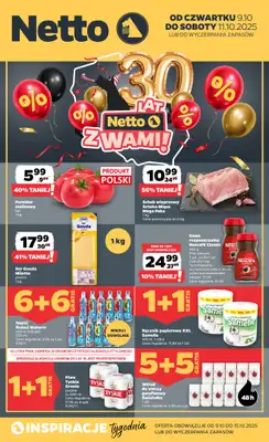 Netto - gazetka promocyjna Gazetka Spożywcza od czwartku 09.10 do soboty 11.10 Netto - gazetka promocyjna Gazetka Spożywcza od czwartku 09.10 do soboty 11.10