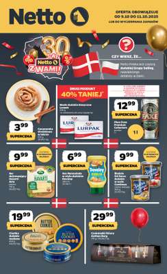 Netto - gazetka promocyjna Urodzinowe promocje Netto! od czwartku 09.10 do soboty 11.10
