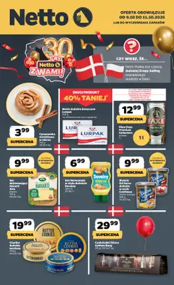Netto - gazetka promocyjna Urodzinowe promocje Netto! od czwartku 09.10 do soboty 11.10 Netto - gazetka promocyjna Urodzinowe promocje Netto! od czwartku 09.10 do soboty 11.10
