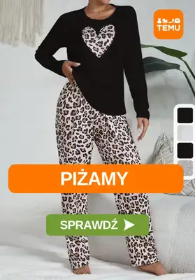 Temu - gazetka promocyjna Piżamy damskie od środy 08.10  Temu - gazetka promocyjna Piżamy damskie od środy 08.10