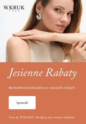 W.KRUK - gazetka promocyjna Jesienne rabaty od środy 08.10  W.KRUK - gazetka promocyjna Jesienne rabaty od środy 08.10