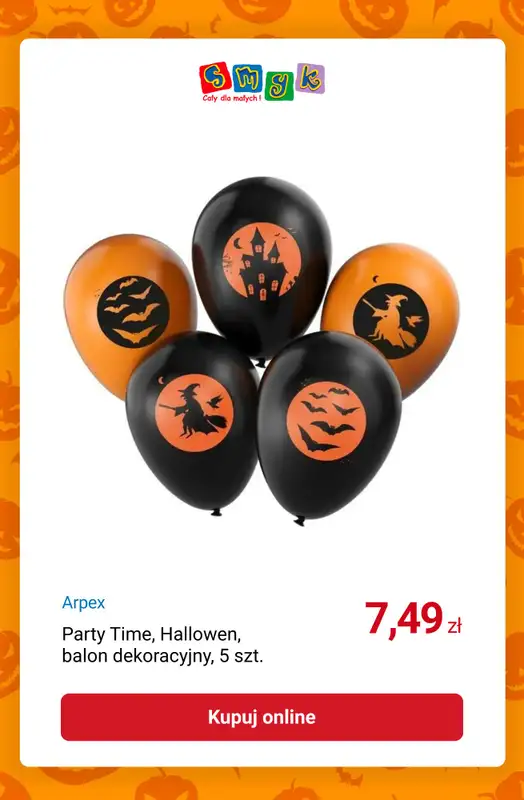 Smyk - gazetka promocyjna HALLOWEEN: -10% przy zakupie 2 szt. od środy 08.10 do wtorku 28.10 - strona 12