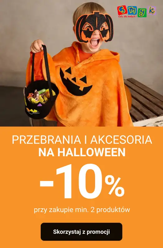 Smyk - gazetka promocyjna HALLOWEEN: -10% przy zakupie 2 szt.  