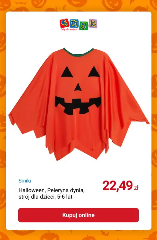 Smyk - gazetka promocyjna HALLOWEEN: -10% przy zakupie 2 szt. od środy 08.10 do wtorku 28.10 - strona 8