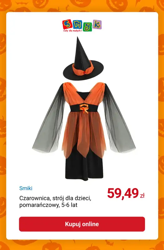 Smyk - gazetka promocyjna HALLOWEEN: -10% przy zakupie 2 szt. od środy 08.10 do wtorku 28.10 - strona 9