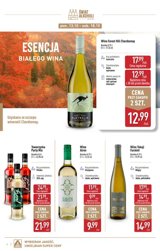 Aldi - gazetka promocyjna Gazetka alkoholowa od wtorku 07.10 do piątku 31.10 - strona 6