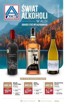 Aldi - gazetka promocyjna Gazetka alkoholowa od wtorku 07.10 do piątku 31.10