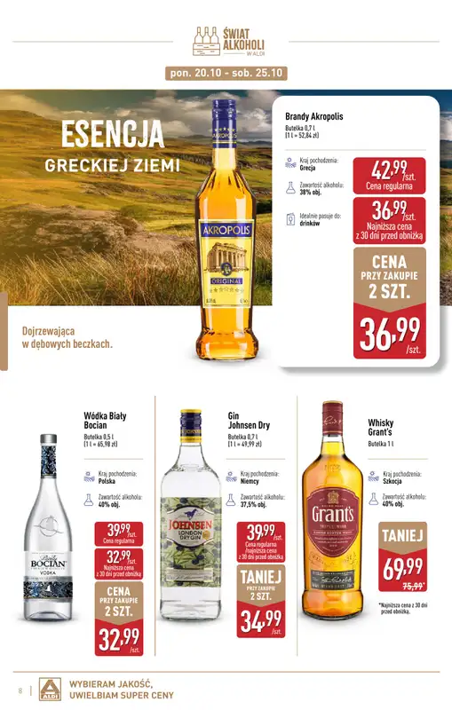 Aldi - gazetka promocyjna Gazetka alkoholowa od wtorku 07.10 do piątku 31.10 - strona 8