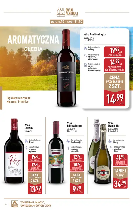 Aldi - gazetka promocyjna Gazetka alkoholowa od wtorku 07.10 do piątku 31.10 - strona 4