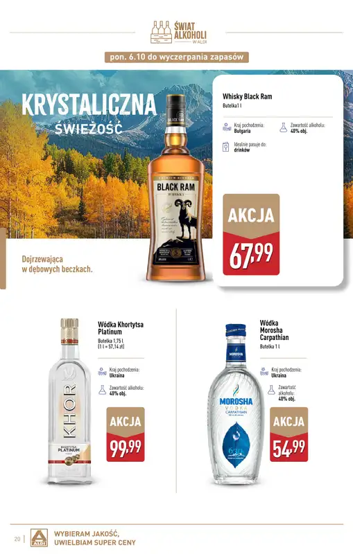 Aldi - gazetka promocyjna Gazetka alkoholowa od wtorku 07.10 do piątku 31.10 - strona 20