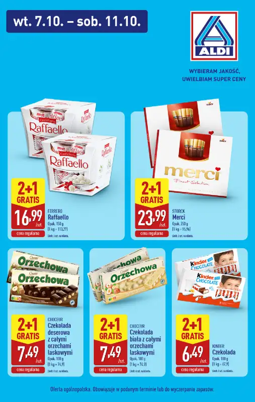 Aldi - gazetka promocyjna Super promocje Aldi! od środy 08.10 do soboty 11.10