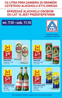 Aldi - gazetka promocyjna Super promocje Aldi! od środy 08.10 do soboty 11.10