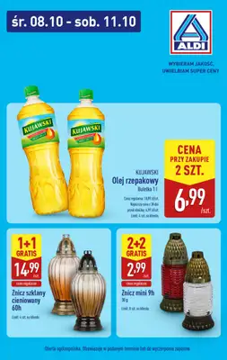 Aldi - gazetka promocyjna Super promocje Aldi! od środy 08.10 do soboty 11.10
