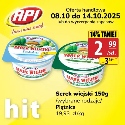 API Market - gazetka promocyjna Plakaty promocyjne od czwartku 09.10 do wtorku 14.10 - strona 5 API Market - gazetka promocyjna Plakaty promocyjne od czwartku 09.10 do wtorku 14.10 - strona 5