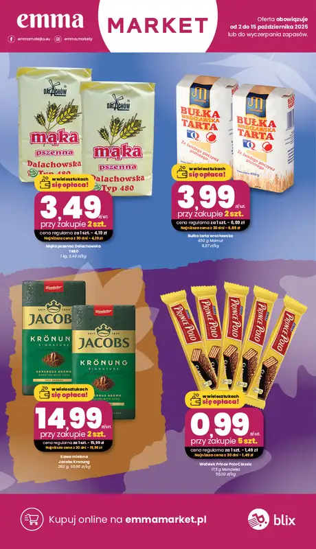 emma MARKET - gazetka promocyjna Gazetka od czwartku 02.10 do środy 15.10 - strona 5