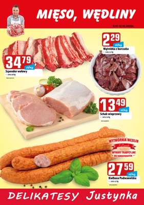 Delikatesy Justynka - gazetka promocyjna Gazetka od czwartku 09.10 do niedzieli 12.10