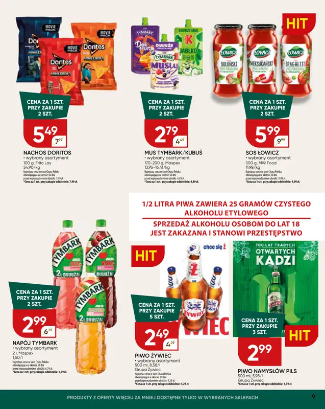 Chata Polska - gazetka promocyjna Gazetka od czwartku 09.10 do niedzieli 19.10 - strona 9