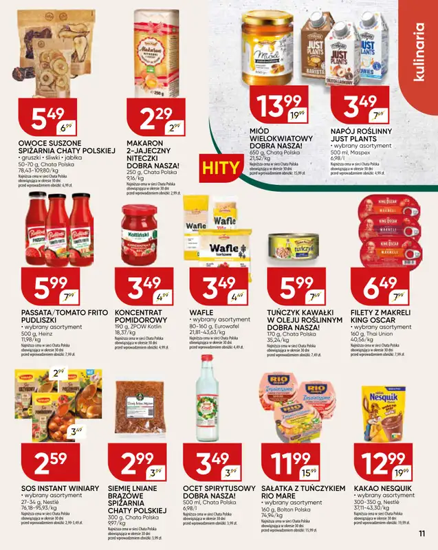 Chata Polska - gazetka promocyjna Gazetka od czwartku 09.10 do niedzieli 19.10 - strona 11